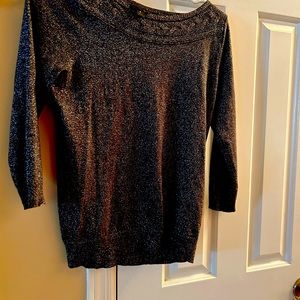 Black shining Top by Worthington-Size-Small